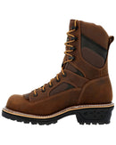 GEORGIA BOOT Men's 8 Inch LTX Logger Soft Toe Waterproof Work Boot