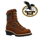 GEORGIA BOOT Men's 8 Inch LTX Logger Composite Toe Waterproof Work Boot GB00617