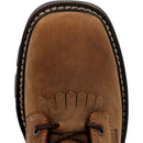 GEORGIA BOOT Men's 8 Inch CARBO-TEC FLX Alloy Toe Waterproof Lacer Work Boot, Brown