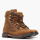 GEORGIA BOOT Men's 8 Inch CARBO-TEC FLX Alloy Toe Waterproof Lacer Work Boot, Brown