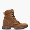 GEORGIA BOOT Men's 8 Inch CARBO-TEC FLX Alloy Toe Waterproof Lacer Work Boot, Brown