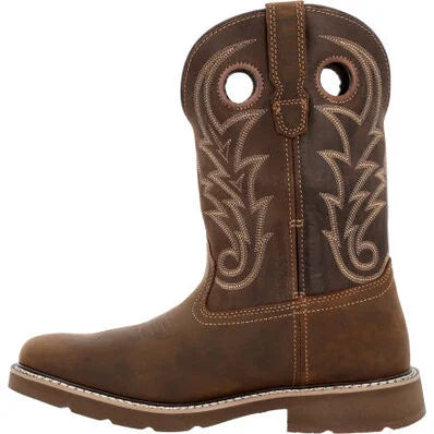 GEORGIA BOOT Men's Core 37 Western 11" Waterproof Pull-On Work Boot GB00691