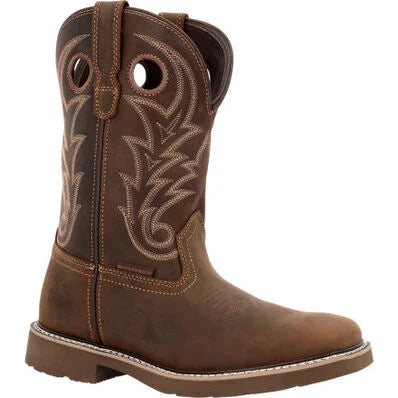 Men's Georgia Boot Core 37 Western 11" Waterproof Pull-On Work Boot GB00691