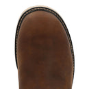 GEORGIA BOOT Carbon Flex Wedge 11" Pull On Waterproof Carbon Toe Work Boot, Brown