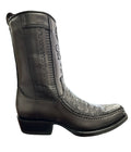 CUADRA Men's Leather Exotic Laser & Woven Narrow Square Toe CU802