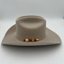 CUADRA Men's 10X Rancher and Ostrich Belly hatband Cowboy Hat