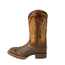 JAR BOOTS Men's Caiman Print Western Boot Bulldog Toe 2664