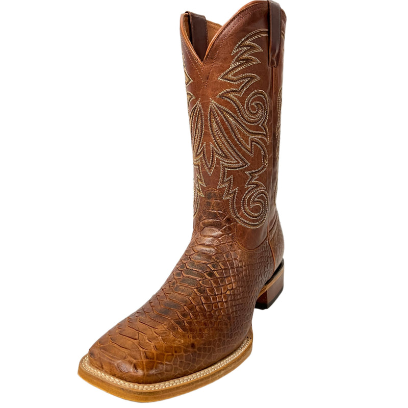 JAR BOOTS Men's Western Boot Pithon Bulldog Toe 2654