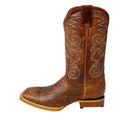 JAR BOOTS Men's Python Bulldog Toe Western Boot 2654, Honey