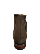 LOS ANGELES BOOTS Women's Nobuck Western Ankle Boot, Brown