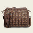 CUADRA Women's Genuine Leather Crossbody Bag Honey