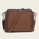 CUADRA Women's Genuine Leather Crossbody Bag Honey