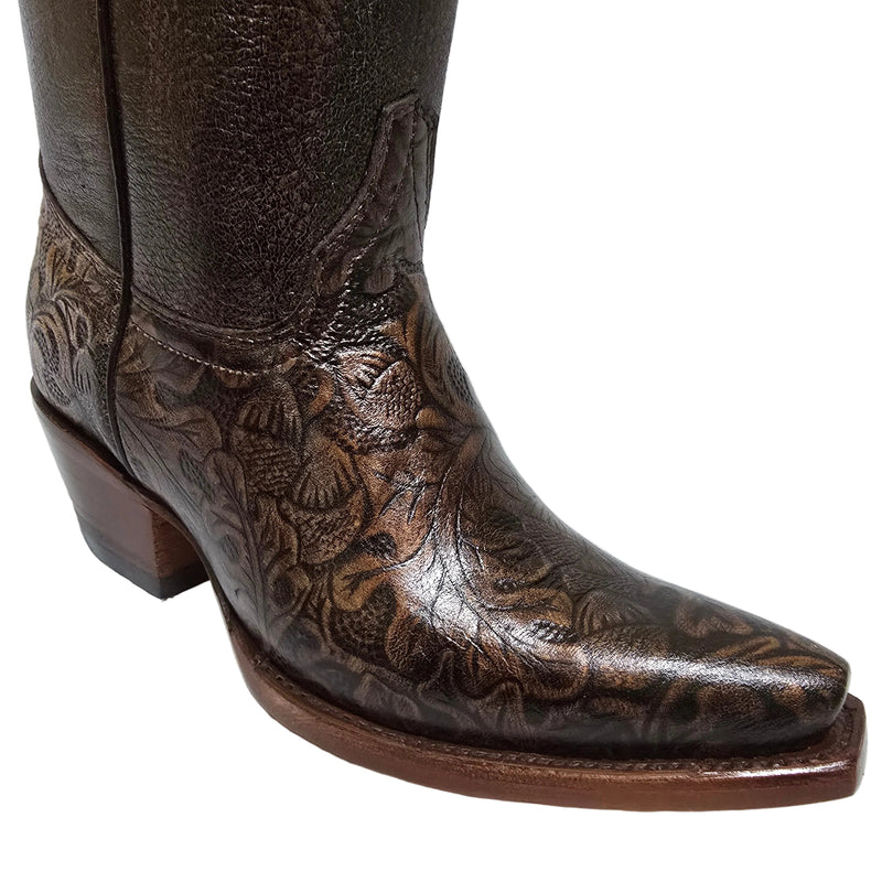 JAR Boots Women's Vintage Western Boots Coral Toe 4574 Cobre / Medium / 6.5