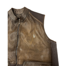 CUADRA Men's Zipper Vest Genuine Lamb Leather JC321