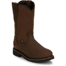 JUSTIN Men's Drywall 10" Waterproof Work Boot, Brown