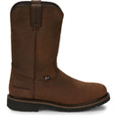 JUSTIN Men's Drywall 10" Waterproof Work Boot, Brown