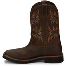 JUSTIN Men's Driller 11" Steel Toe Work Boot, Brown