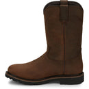 JUSTIN Men's Drywall 10" Waterproof Work Boot, Brown