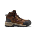 KEEN Women's Skokie Hiker Mid Waterproof Carbon Toe Work Boot, Bison