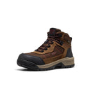KEEN Women's Skokie Hiker Mid Waterproof Carbon Toe Work Boot, Bison