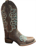 CORRAL BOOTS Women's  LD Turquoise Embroidery Western Boot L5640