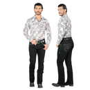 LAMASINI Men's Denim Bootcut Jean LAM1867