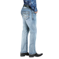 LAMASINI Men's Denim Stretch Bootcut Jean