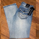 LAMASINI Men's Denim Stretch Bootcut Jean