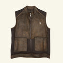CUADRA Men's Zipper Vest Genuine Lamb Leather JC321