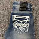 MONTERO Men's Denim Stretch Cut Boot Jeans