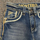 MONTERO Men's Denim Stretch Cut Boot Jeans