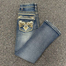 MONTERO Men's Denim Stretch Cut Boot Jeans