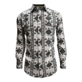 MONTERO Men's Casual Shirt Long Sleeve. White