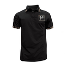 MONTERO Men's Embroidered Rooster Polo Shirt, Black