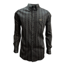 MONTERO Men's Casual Shirt Long Sleeve, Navy