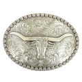 NOCONA Oval Tripple Cross Longhorn Buckle