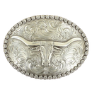 NOCONA Oval Tripple Cross Longhorn Buckle