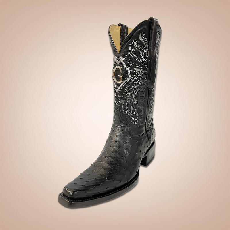 EL General Men's Western Boots Exotic Leather Ostrich