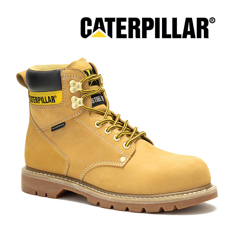 CATFOOTWEAR Men's SECOND SHIFT Waterproof Steel toe Work Shoes P91659