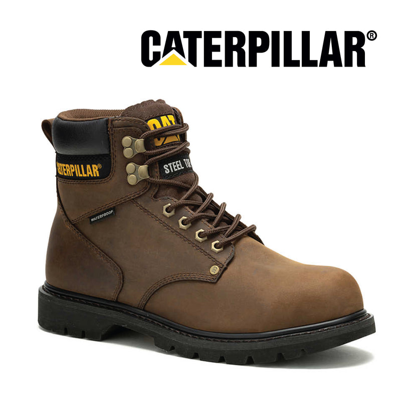 CATFOOTWEAR Men's SECOND SHIFT Waterproof Steel toe Work Shoes P91660