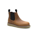CATERPILLAR Men's Reclaimer Wedge Chelsea Steel Toe Waterproof Work Boot , Brown