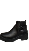 LOBO SOLO WOMEN'S ANKLE BOOTS 5022 ERA LEATHER BLACK ID 44172