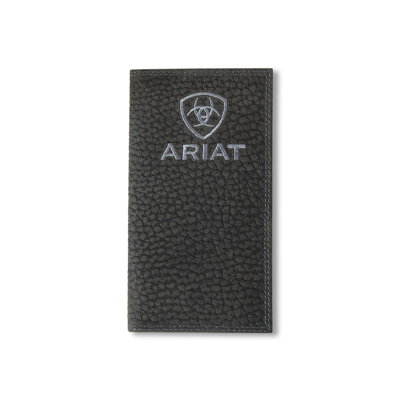 ARIAT Rodeo Bullhide Black Embroidered Wallet A3556201