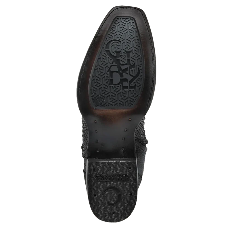 CUADRA Men's Chocolate Python Zipper & Studs Square Toe Boots – Ak'kin ...