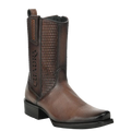 CUADRA Men's Honey Deer & Bovine Leather Narrow Square Toe Urban Boot