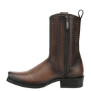 CUADRA Men's Honey Deer & Bovine Leather Narrow Square Toe Urban Boot