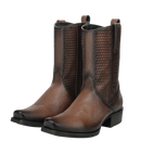 CUADRA Men's Honey Deer & Bovine Leather Narrow Square Toe Urban Boot