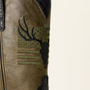 ARIAT Men's Sport Antlers Wide Square Toe Western Boot