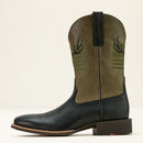 ARIAT Men's Sport Antlers Wide Square Toe Western Boot