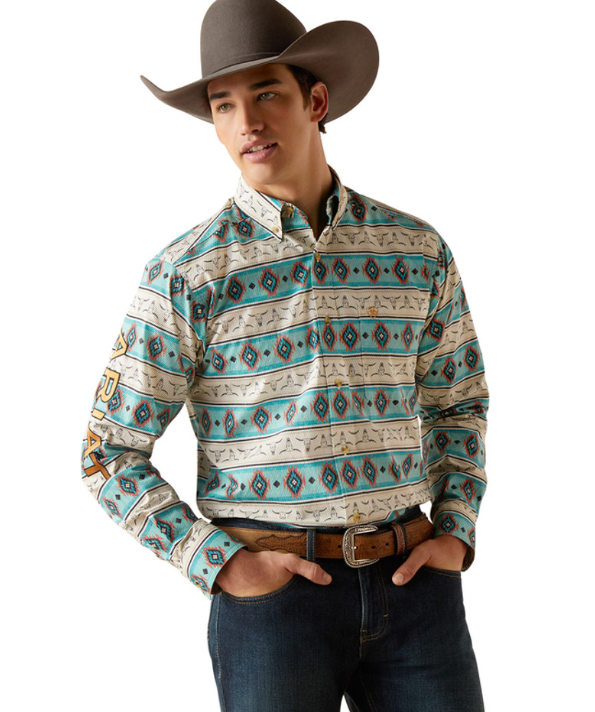 ARIAT Men's Team Logo Cruz Fitted Shirt 10047347